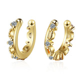 925 Silver Earrings 18K Zircon Small French Jewelry Ladies Gift