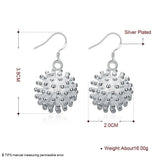 Firework Flower Earrings 925 Sterling Silver Glamour Jewelry