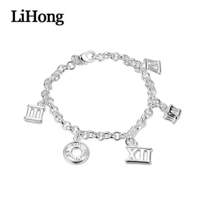 925 Silver Roman Numeral Bracelet for Elegance