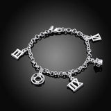 925 Silver Roman Numeral Bracelet for Elegance