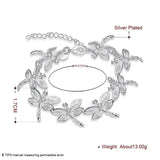 925 Silver Dragonfly Chain Bracelet for Feminine Charm
