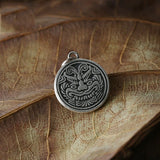 925 Silver Retro Chinese Lion Pendant Necklace