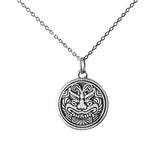 925 Silver Retro Chinese Lion Pendant Necklace