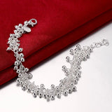 925 Silver Grape Beaded Bracelet for Women