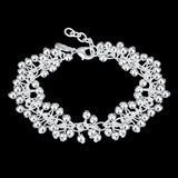 925 Silver Grape Beaded Bracelet for Women