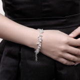 925 Silver Grape Beaded Bracelet for Women