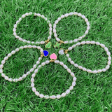 Alien Pearl Beads Bracelet Heart/Cross Pendant Bulk DIY Jewelry