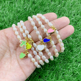 Alien Pearl Beads Bracelet Heart/Cross Pendant Bulk DIY Jewelry