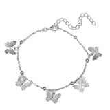 Beach Hollowed-Out Butterfly Pendant Anklet