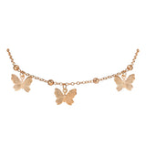 Beach Hollowed-Out Butterfly Pendant Anklet