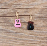 Colorful Cartoon Guitar Charms for DIY Necklace/Bracelet