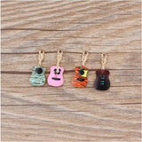 Colorful Cartoon Guitar Charms for DIY Necklace/Bracelet