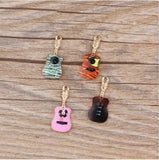 Colorful Cartoon Guitar Charms for DIY Necklace/Bracelet