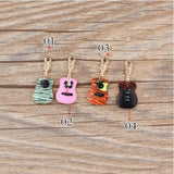 Colorful Cartoon Guitar Charms for DIY Necklace/Bracelet