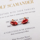 Enamel Alloy Sexy Lips Charms Oil Drop DIY Jewelry Accessories
