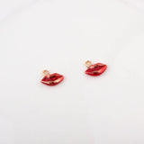 Enamel Alloy Sexy Lips Charms Oil Drop DIY Jewelry Accessories