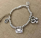Heart Bracelet Electroplating 925 Silver Loving Jewelry