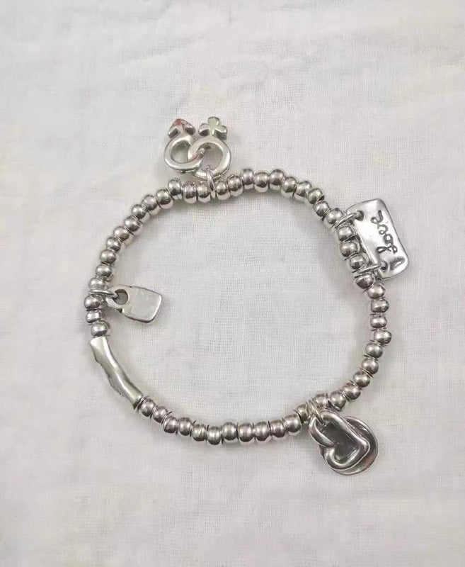 925 Silver Electroplated Heart Bracelet - Loving Jewelry Gift