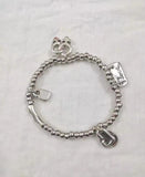925 Silver Electroplated Heart Bracelet - Loving Jewelry Gift