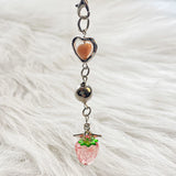 Y2K Sweet Alloy Phone Charms Strawberry Heart Star Keychains