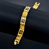 Stainless Steel Religious Bangle Bracelet Chain Jewelry
