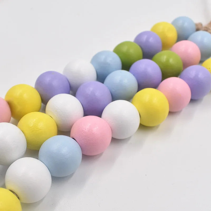 Easter Hanging Bead 16MM Five-piece Set Tassel Tray Decoration