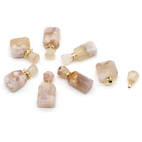 Hot Natural Stone Perfume Bottle Pendant Irregular Sakure Agates