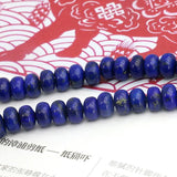 Natural 12mm Coin Lapis Lazuli Chalcedony Bead DIY Charms Beads