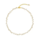 Natural Freshwater Pearls Choker Necklace Baroque Real Pearl Fine Jewelry
