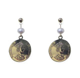 Natural Pearl Earrings Real Freshwater Pearl Fine Jewelry For Lady