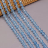 Natural Stone Beads Round Ice-Aquamarine 8MM Loose Bead