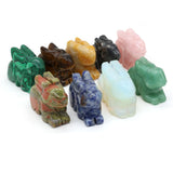 Natural Stone Rabbit-Shaped Ornament for Bed-Room Garden Office