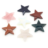 Natural Stone Five-Pointed Star Pendant for DIY Jewelry Making