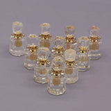 Natural Stone Perfume Bottle Clear Quartz Pendant for Jewelry Making