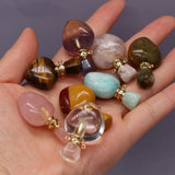 Natural Stone Perfume Bottle Pendant Fluorite/Sakure Agates
