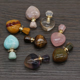 Natural Stone Perfume Bottle Pendant Fluorite/Sakure Agates