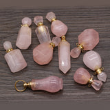 Rose Quartz Irregular Pendant for DIY Necklace