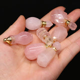 Rose Quartz Irregular Pendant for DIY Necklace