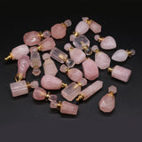 Rose Quartz Irregular Pendant for DIY Necklace