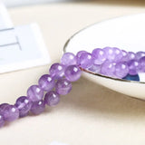 Natural Violet Amethyst Crystals Healing Stones Loose Beads for Jewelry Making