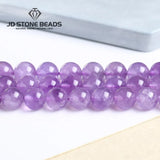 Natural Violet Amethyst Crystals Healing Stones Loose Beads for Jewelry Making