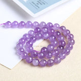 Natural Violet Amethyst Crystals Healing Stones Loose Beads for Jewelry Making
