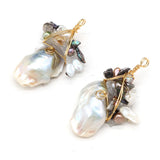 Pendant Natural Freshwater Pearl Winding Stone DIY Jewelry Making