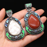 Drop Shaped Stone Pendant for DIY Jewelry Making