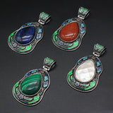 Drop Shaped Stone Pendant for DIY Jewelry Making