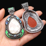 Drop Shaped Stone Pendant for DIY Jewelry Making