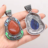 Drop Shaped Stone Pendant for DIY Jewelry Making