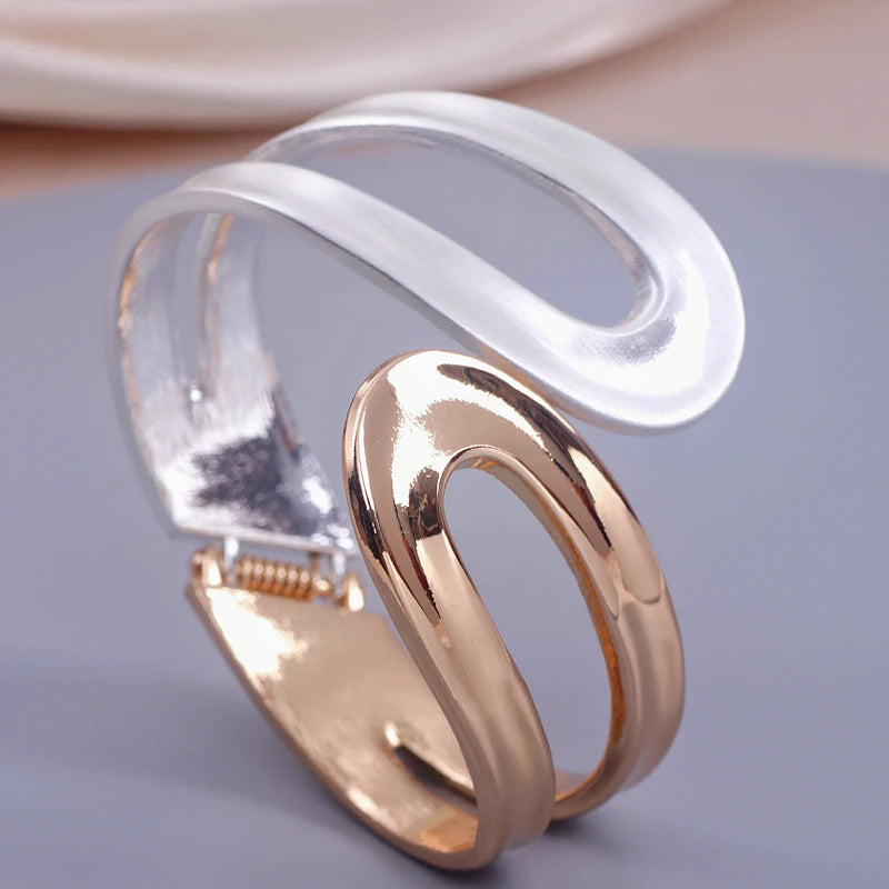 Punk Metal Cuff Bracelets For Women - Big Bangles Jewelry