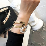 Punk Metal Cuff Bracelets For Women - Big Bangles Jewelry