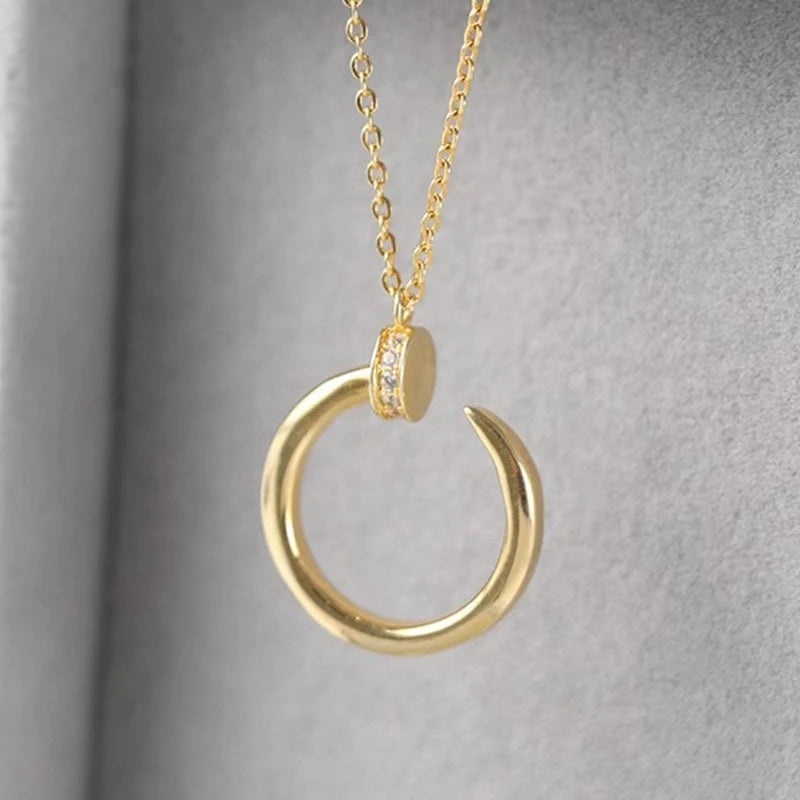 Personalized Nail Necklace for Women